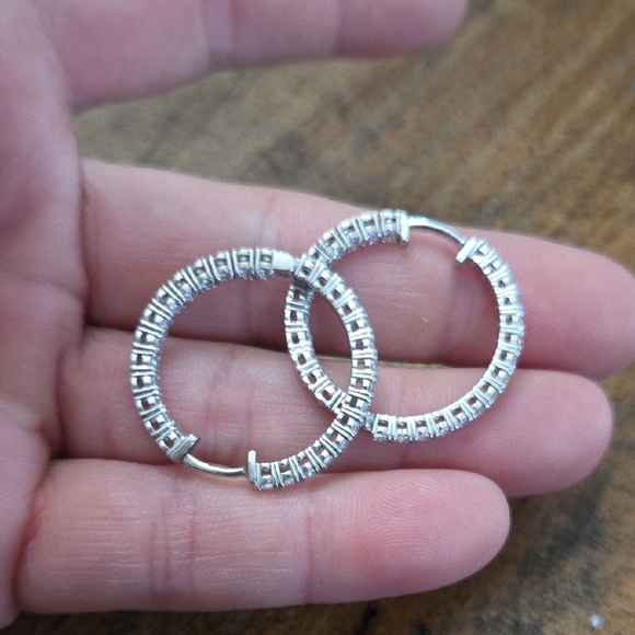 Jewelry - Elegant Silver Hoop Earrings